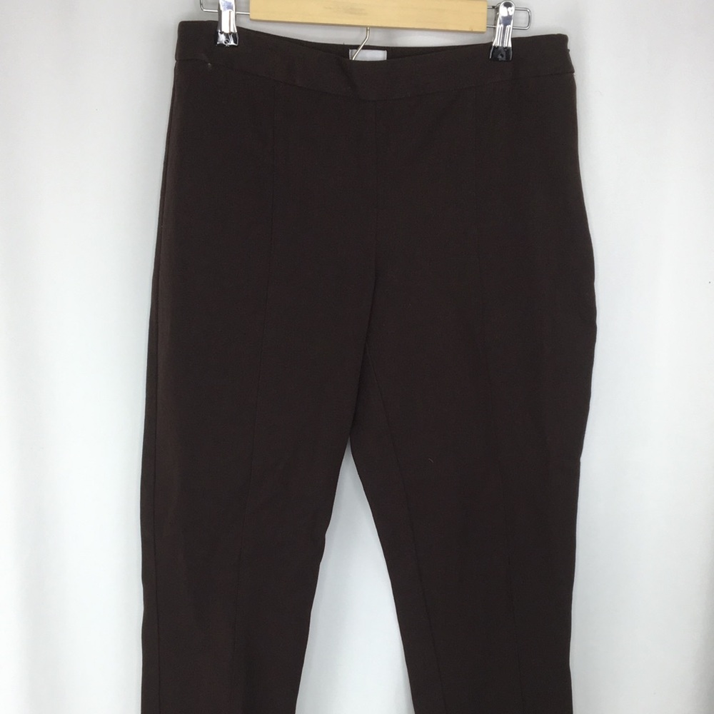 Chicos Women Size Small cropped brown pants - Picture 1 of 6